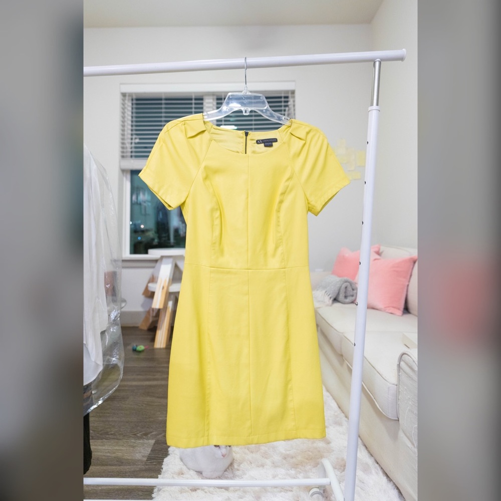 Armani Exchange Leather Look Dress